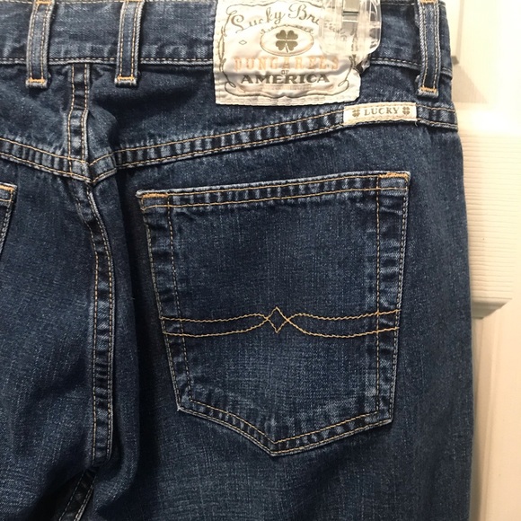 3/20$ Lucky brand dungarees women’s 10 / 30 vintage look jeans - Picture 2 of 7